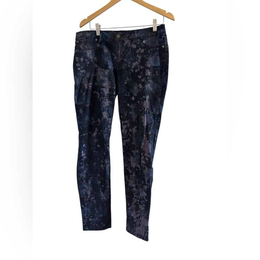 Jessica Simpson Dark Blue Patterned Jeans Size 31